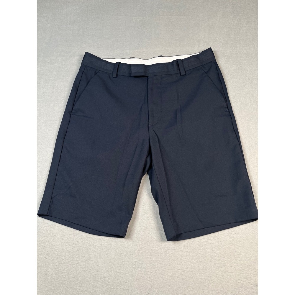 G/FORE Mens Golf Shorts Size 30 Navy Flat Front Performance Stretch